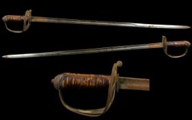 British - Mid 19th Century Light Infantry Officers Sword.