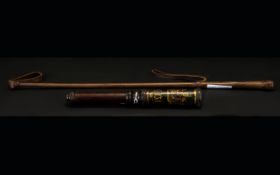 William IV 1834 Military Tipstaff Together With A Riding Crop approx 10 inches in length,