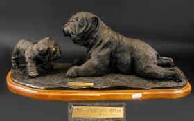 Bull Dog Interest Caesar Yanez Limited Edition Cast Resin Figure no 24 of 350, depicts a bulldog and