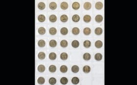 A Small Collection of British Silver Pre-1947 Coins. Dates Between 1920 - 1946.