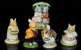 Royal Doulton and Beswick Beatrix Potter Figures ( 5 ) In Total.