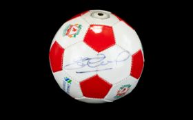 Steven Gerrard Signed Ball Official standard chatered sponsor ball.