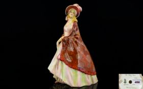 Doulton & Co Early Hand Painted - 1930's Porcelain Figure ' The Paisley Shawl ' - Style One.