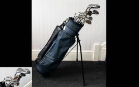 A Nice Set of 14 x Left Handed Golf Clubs, 10 x Apollo Master Flex, Custom Knight ( Made In