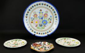 Gien Ceramics France A Collection Of Cabinet Plates.
