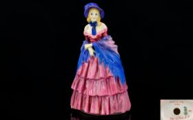 Doulton & Co Hand Painted Porcelain Figure ' A Victorian Lady ' HN728. Issued 1925 - 1952.