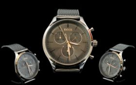 Hugo Boss Stylish Companion Mens Iron Plated Chronograph Watch 1513549 Features Stainless Steele