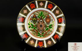 Royal Crown Derby Ltd and Numbered Edition - Old Imari Christmas Plate 1994.
