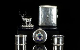 A Small Collection Of Silver Items Five pieces in total comprising, 1.