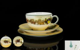 Royal Doulton Series Ware Trio Comprising charger, cup and saucer in, in good condition,
