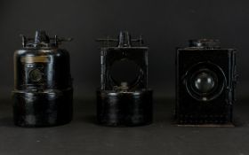 Late 19th Century - Early 20th Century Collection of British Railway IMS Signal Lamp Inners.