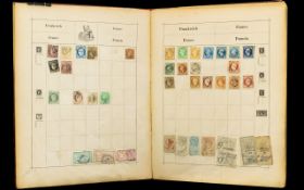 Very old "Illustrated" postage stamp album from Schaubek.