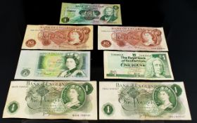 A Collection Of Great Britain Bank Notes To include RBS 1993 One Pound,