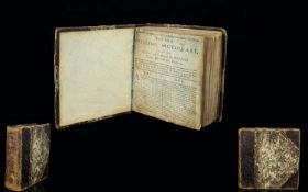 Antiquarian Book Interest Tick's Spelling Dictionary To Write & Pronounce the English Tongue 1738