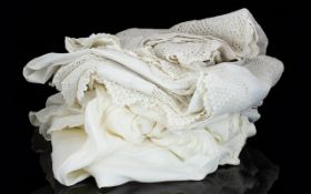 A Collection Of Antique Linen And Christening Gowns A good collection,