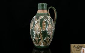 Bourne Denby Glyn Colledge Jug. Signed To Base. Height 12.5 Inches.