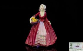 Doulton & Co Early Hand Painted Figurine ' Janet ' Red Dress. HN1537. Designer L. Harradine.
