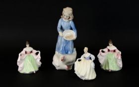 Small Collection of Royal Doulton Lady Figurines ( 4 ) In Total.