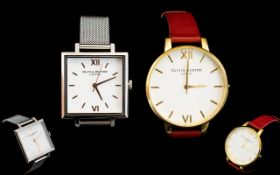 Olivia Burton London Two Contemporary Fashion Watches The first,