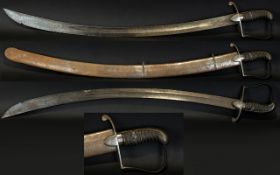 George III Period 1796 Pattern British Light Cavalry Sword/Sabre with scabbard (steel) engraved