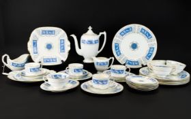 A Large Collection Of Coalport 'Revelry' China To include six dinner plates, sugar bowl, milk jug,