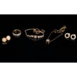 A Collection Of Michael Kors Rose Gold Tone And Crystal Set Jewellery Five items in total,