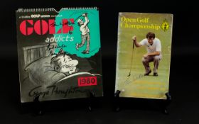 Golf Autographs - Tom Watson on 1983 Open Programme, Gary Player, Jack Nicklaus,