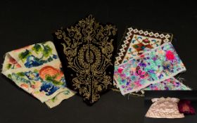 A Good Collection Of Antique And Vintage Textiles To include early 20th century child's Anglo