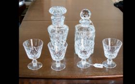 A Small Collection of Cut Glass Items.