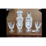 A Small Collection of Cut Glass Items.