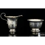 Art Deco Period - Attractive and Elegant Silver Milk Jug and Sugar Bowl of Excellent Proportions