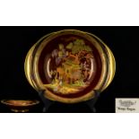 Carlton Ware - Hand Painted Rouge Royal Bowl ' New Mikado ' Design. No 2153, Date 1923 - 1936.