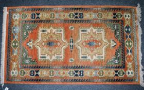Osta Carpets Wool Kabir Rug - In Very good Condition. Dimensions 85 x 155 cm.