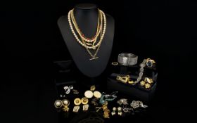 A Mixed Collection Of Contemporary And Vintage Costume Jewellery A Varied Collection To Include