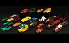 A Small Collection of Loose Motor Vehicles Including "Matchbox" Super fast No 31 Volks - Dragon