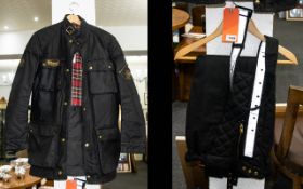 Mens Belstaff Trialmaster Professional Motorcycle Suit Size 40 Comprising jacket and moto trousers,