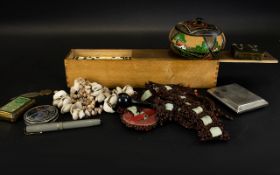 A Mixed Collection Of Vintage Games Costume Jewellery And Ephemera A varied collection to include