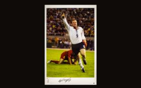 Football Interest Limited Edition Signed Photographic Print Autographed By Wayne Rooney Limited