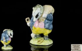 Beswick Beatrix Potter Hand Painted Figure ' Tommy Brock ' First Version Spade Handle Out,