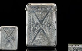 Edwardian Period Very Nice Quality - Hinged Card Case,