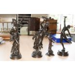 A Collection of Reproduction Cast Metal Figures.