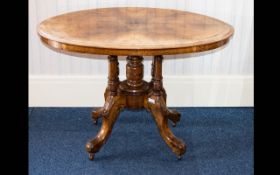 A Burr Walnut Occasional Table.