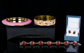 A Small Collection Of Silver And Costume Jewellery Three items in total to include boxed stud