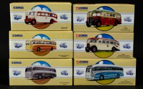 Corgi Classics - Public Transport Ltd and Numbered Edition Diecast Model Coaches ( 6 ) In Total.