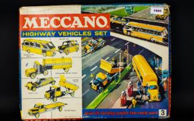 Meccano Interest. A Boxed Meccano Highway Vehicles Set 3. Used Condition. As Found.