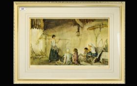 William Russell Flint 1880 - 1969 Pencil Signed by the Artist Ltd Edition Colour Lithograph / Print.