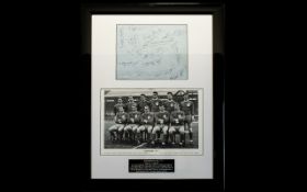 Liverpool F.C Autographs Interest. A rare group of fourteen autographs from players at the club from