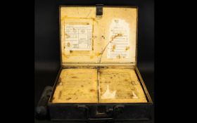 British Railways First Aid Box - Complete With Comprehensive Instructions To Interior Advising On