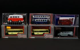 Corgi - Ltd Edition Original Omnibus Scale 1.76 Diecast Model Buses and Cars ( 6 ) Six In Total.