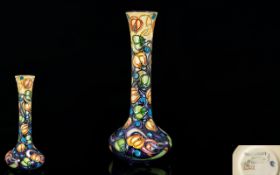 Moorcroft Modern / Contemporary Tube lined Vase ' Celtic Web ' Design. Designer Emma Bossons.